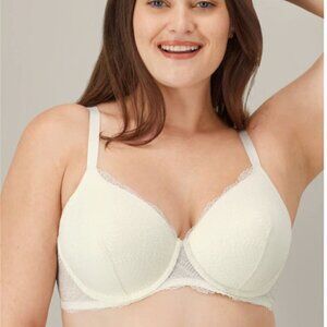 NWT WonderBra Sustainable Lace Plunge Lift EcoPure Underwire Bra 38C